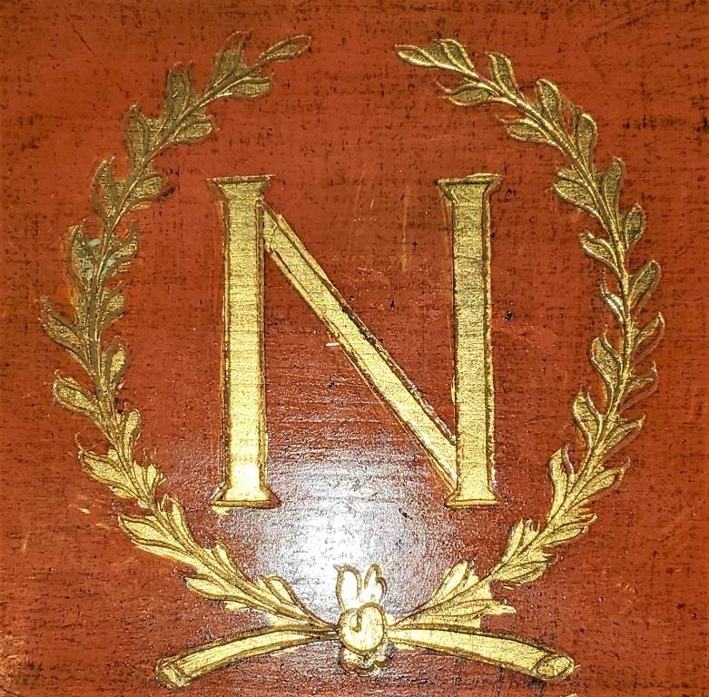 Napoleon III Napoleon Crested Gilted Trinket Box