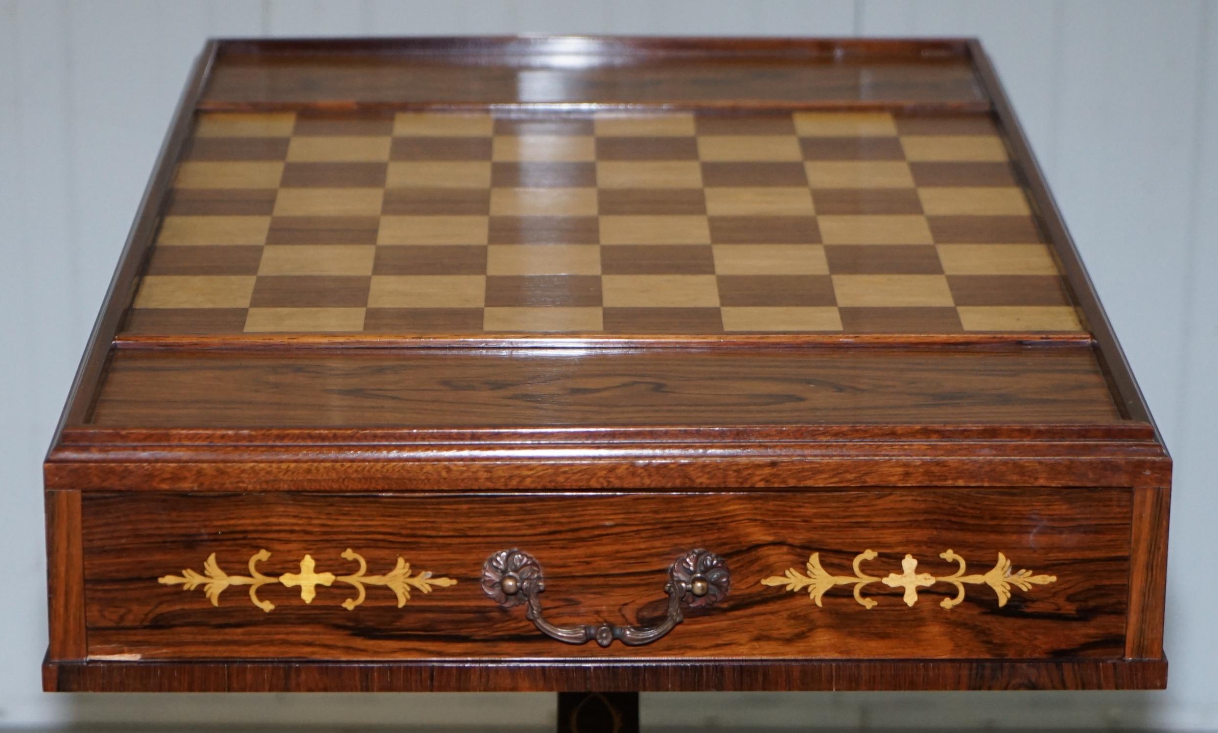 Napoleon Empire Chess Games Table Redwood Carlo Beccalli Palace Fontainebleau 5