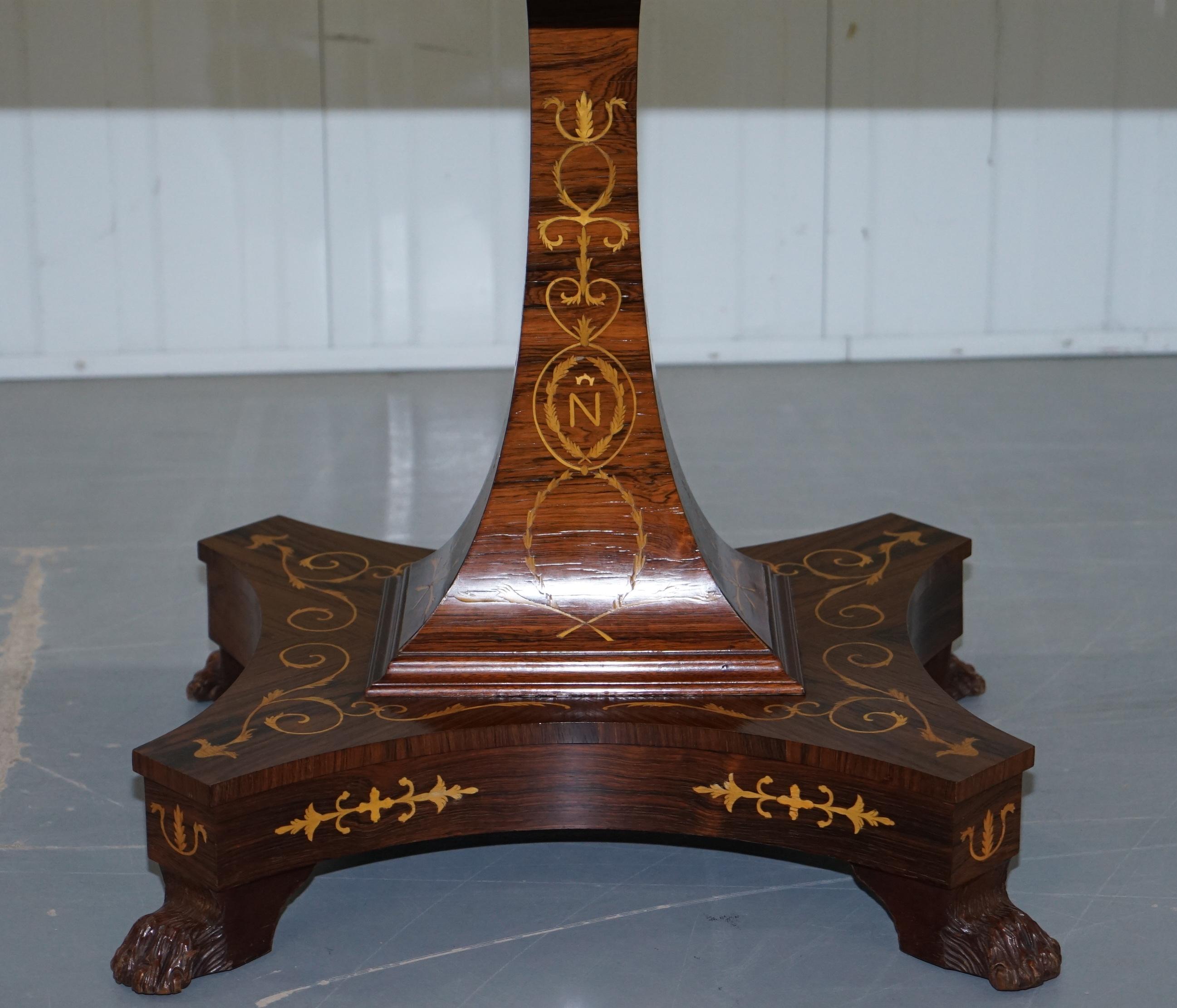 Hardwood Napoleon Empire Chess Games Table Redwood Carlo Beccalli Palace Fontainebleau