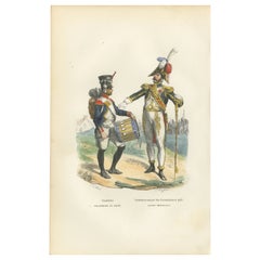 Tamburo maggiore della Guardia imperiale di Napoleone I e tamburino della fanteria di linea c1843