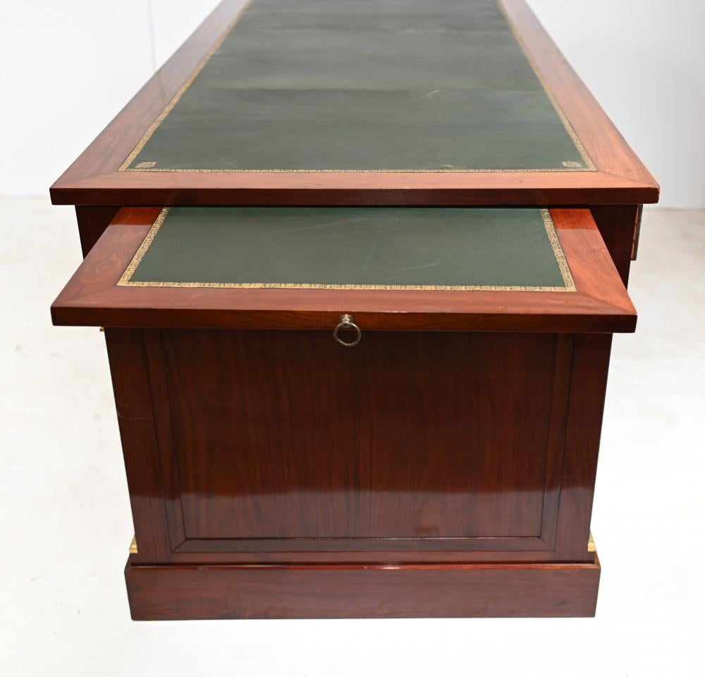 Napoleon II Partners Desk French Writing Table For Sale 1