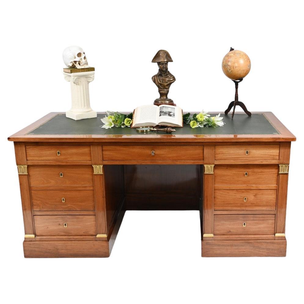 Napoleon II Partners Desk French Writing Table For Sale