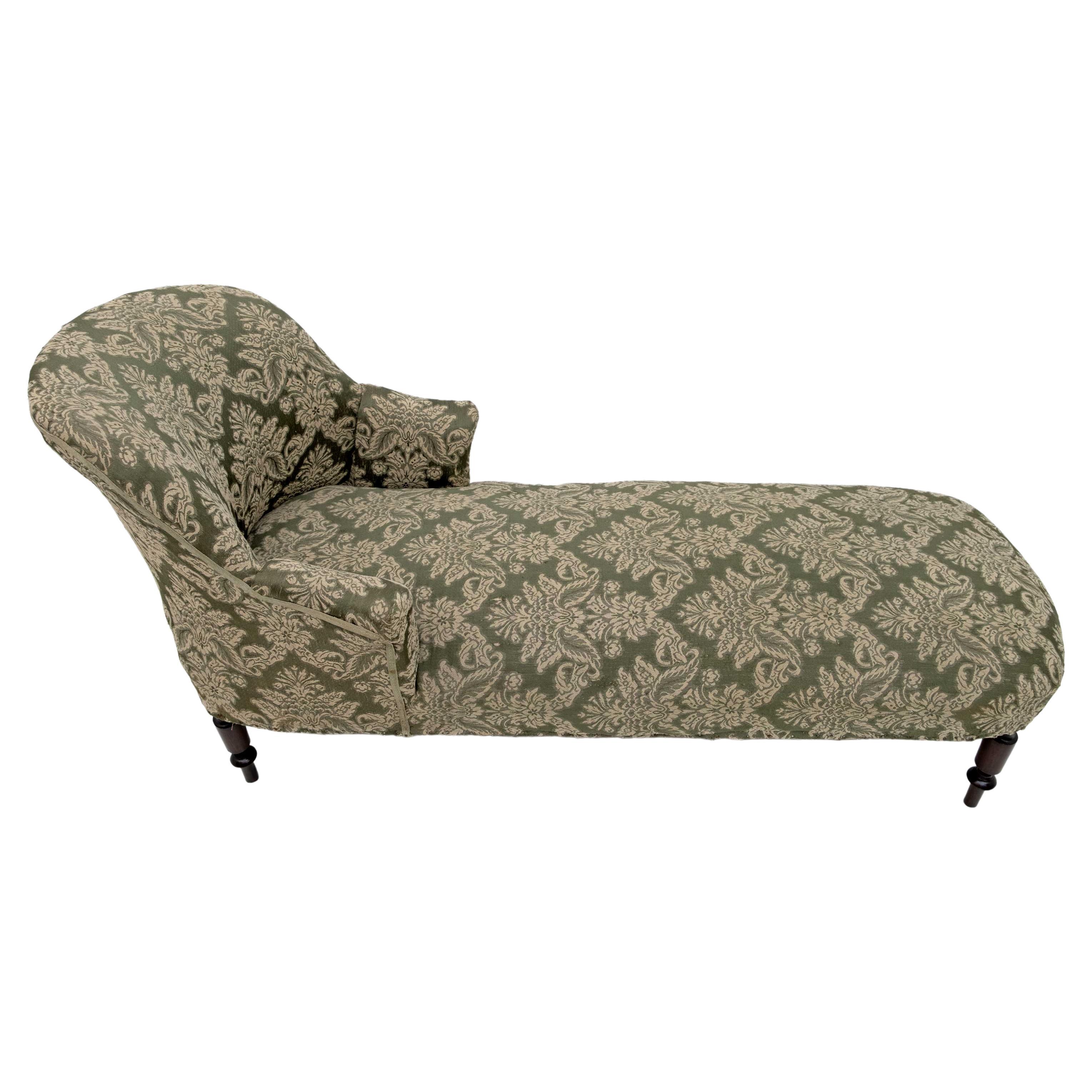 Napoleon III 19th Century French Chaise Longue For Sale
