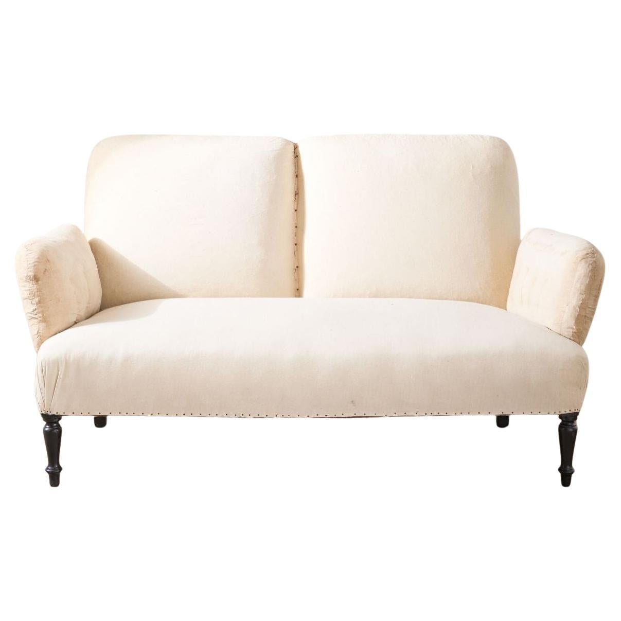 Napoleon III 2 seater Pillow armed sofa