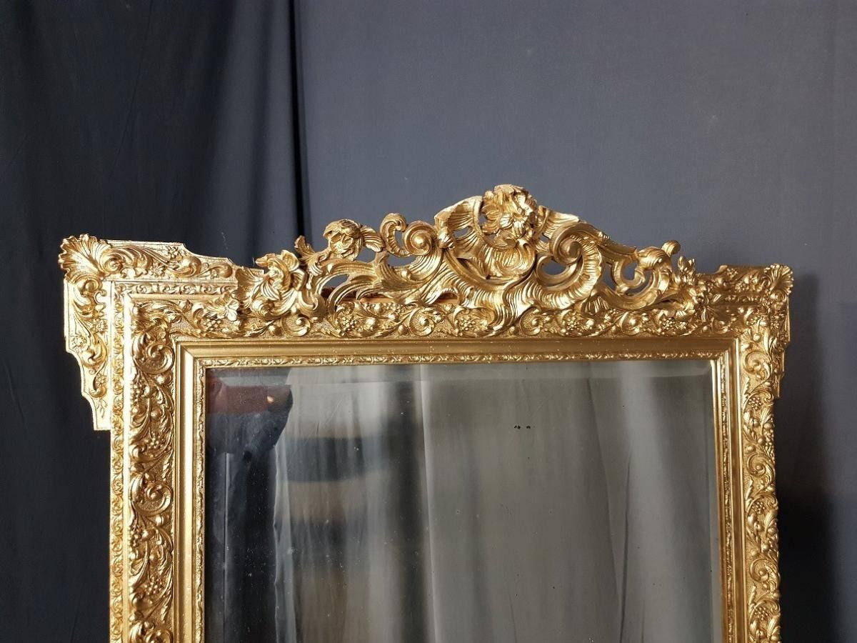 French Napoleon III Big Mirror, France, 19th Century