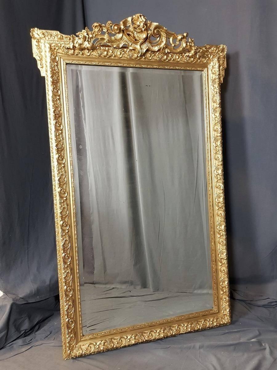 Gilt Napoleon III Big Mirror, France, 19th Century