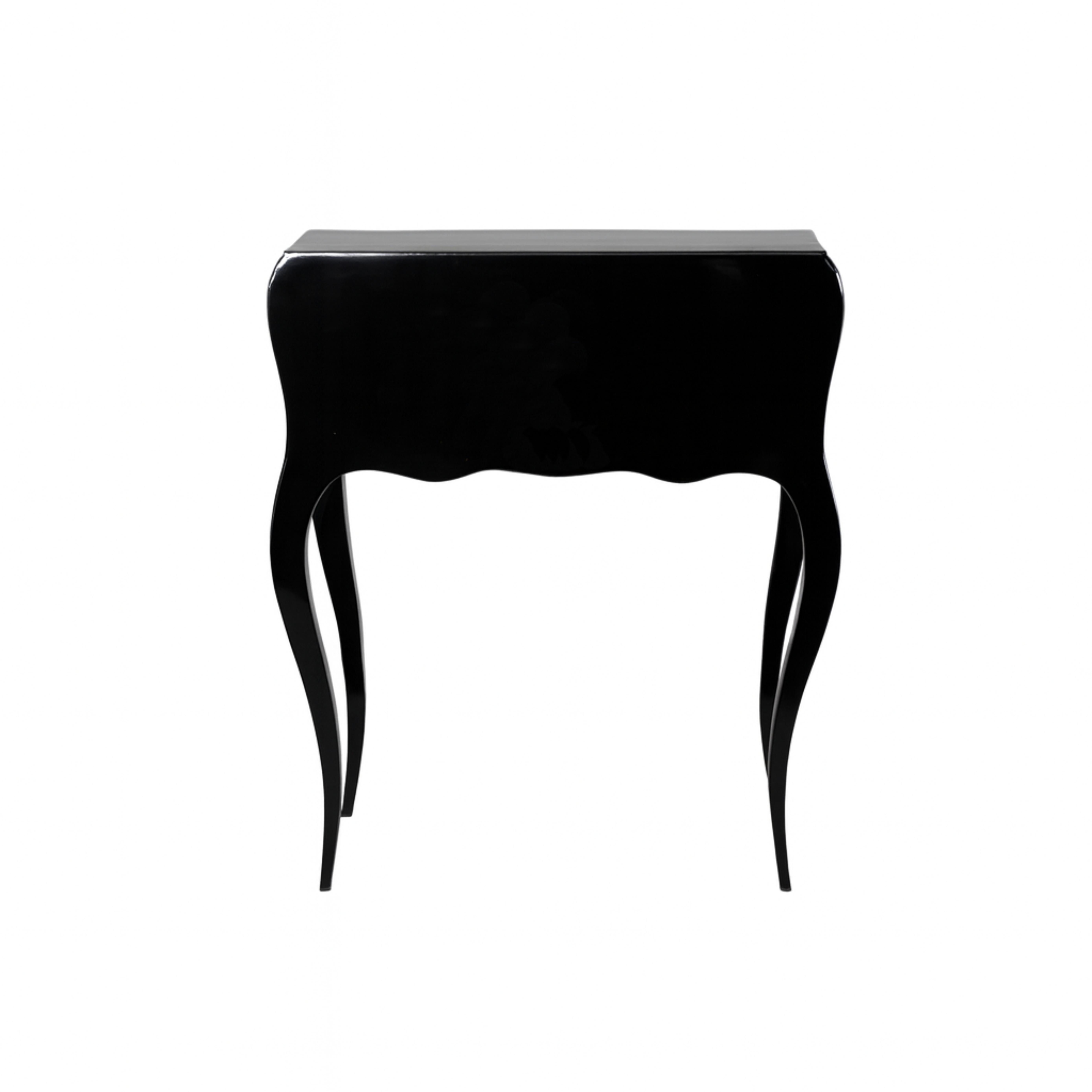 Scrivania Napoleone III in lacca nera con bronzo, inizio XX secolo in vendita 2