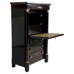 Napoleon III Black Secretaire from the late 19th Century