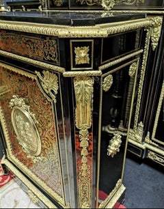Napoleon III Boulle Marquetry Cabinet, France, 1870