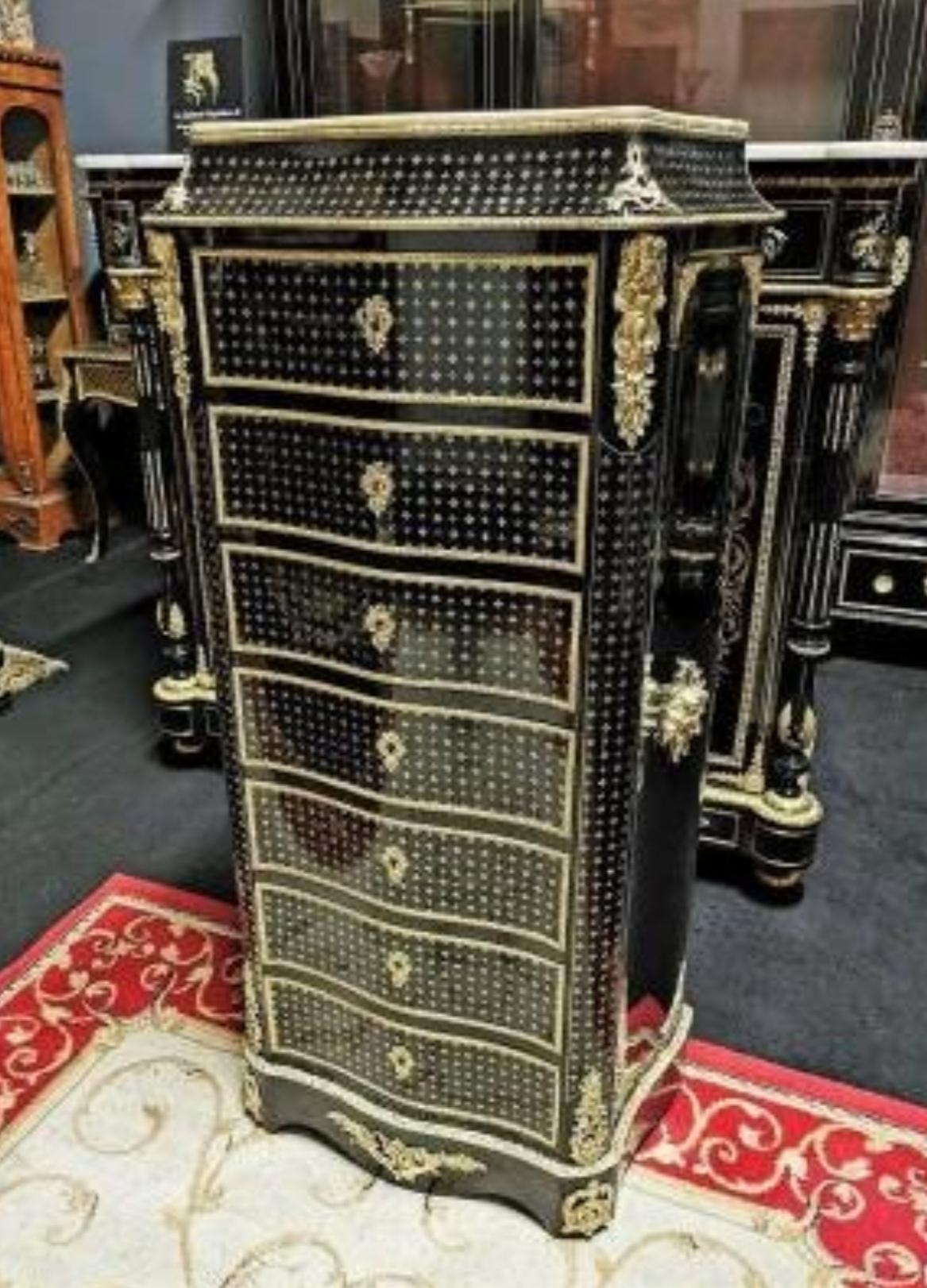 Napoleon III Boulle Marquetry Secretary, France, 19th Century In Good Condition In Paris, FR