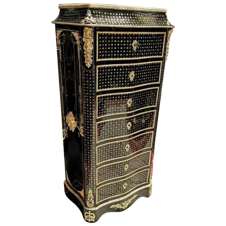 Napoleon III Boulle Marquetry Secretary, France, 19th Century For Sale