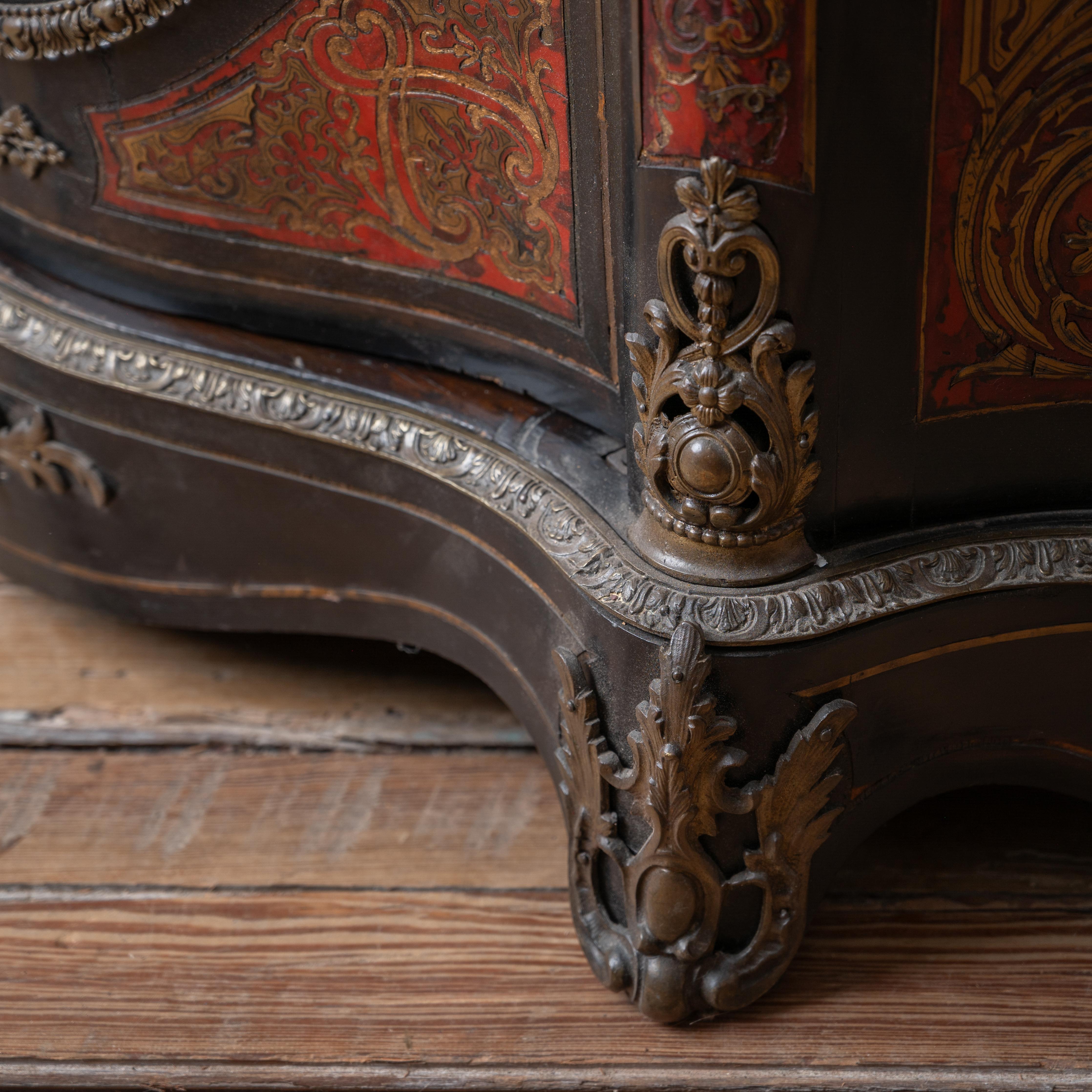Napoleon III Boulle Marquetry Side Cabinet, c.1860 For Sale 8