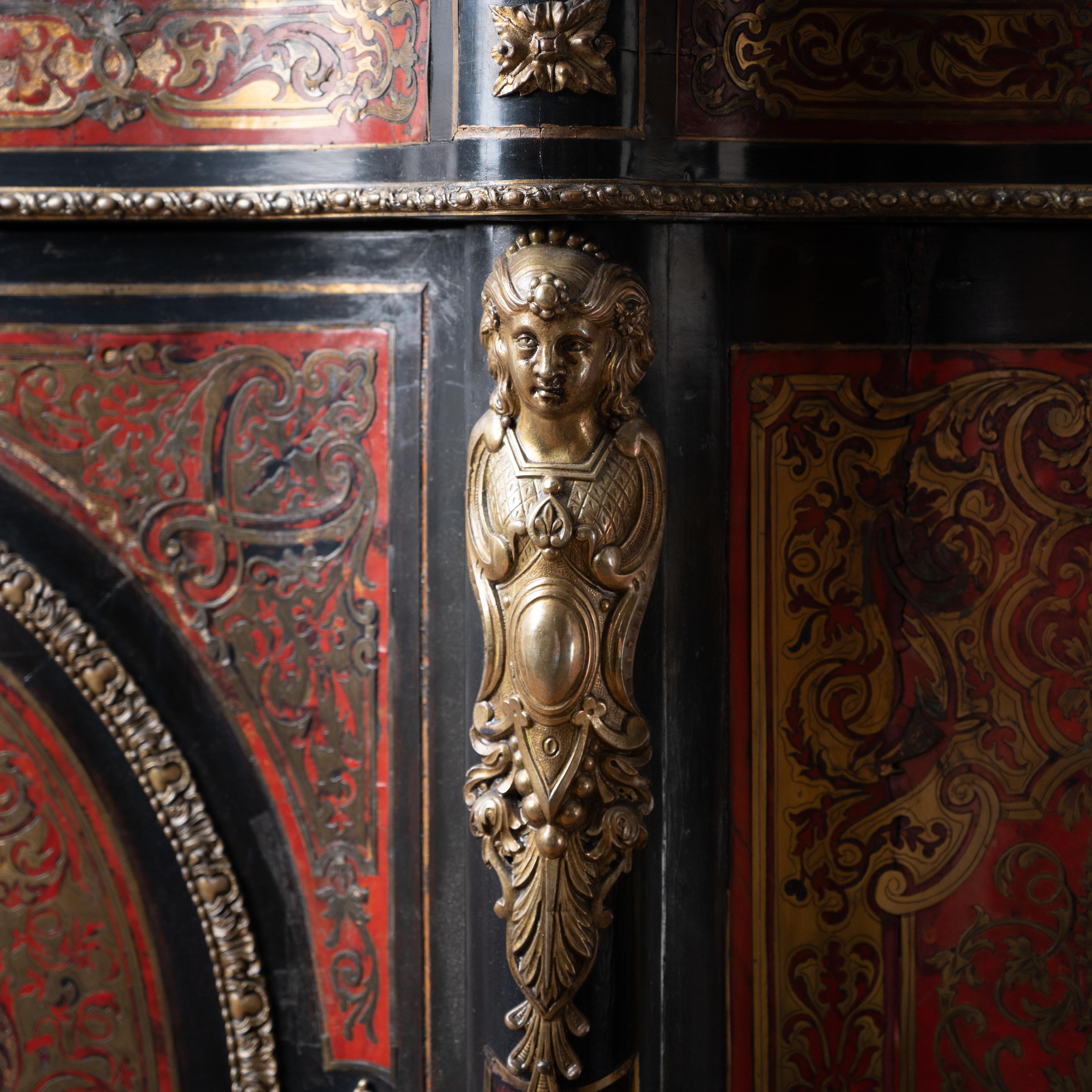 Napoleon III Boulle Marquetry Side Cabinet, c.1860 For Sale 9