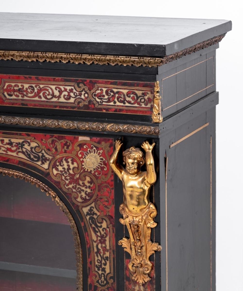 Legno Armadio da molo Napoleone III Boulle in vendita