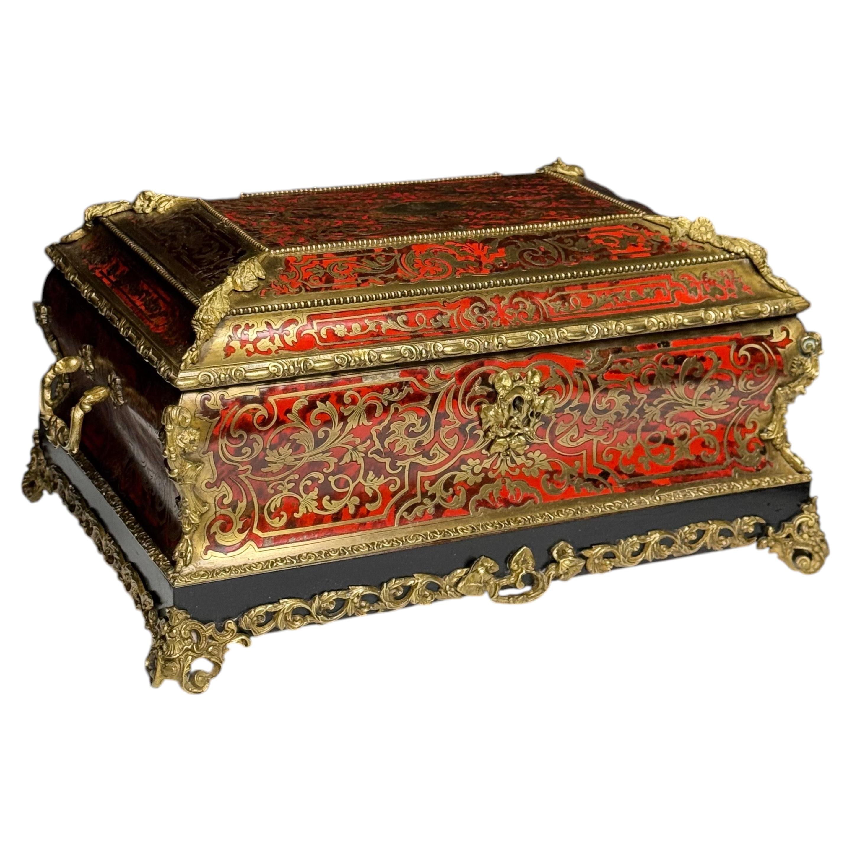 Scatola in stile Boulle di Napoleone III in vendita