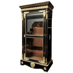 Napoleon III Boulle Vitrine Bücherschrank:: Frankreich:: 1865