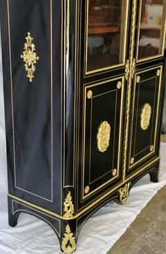 Napoleon III Boulle Vitrine Bookcase, France, 19th Century