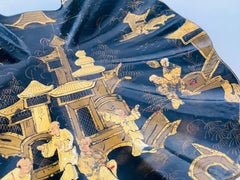 Napoleon III Bow Vide Poche, Chinese Characters, Gold Color France 19th