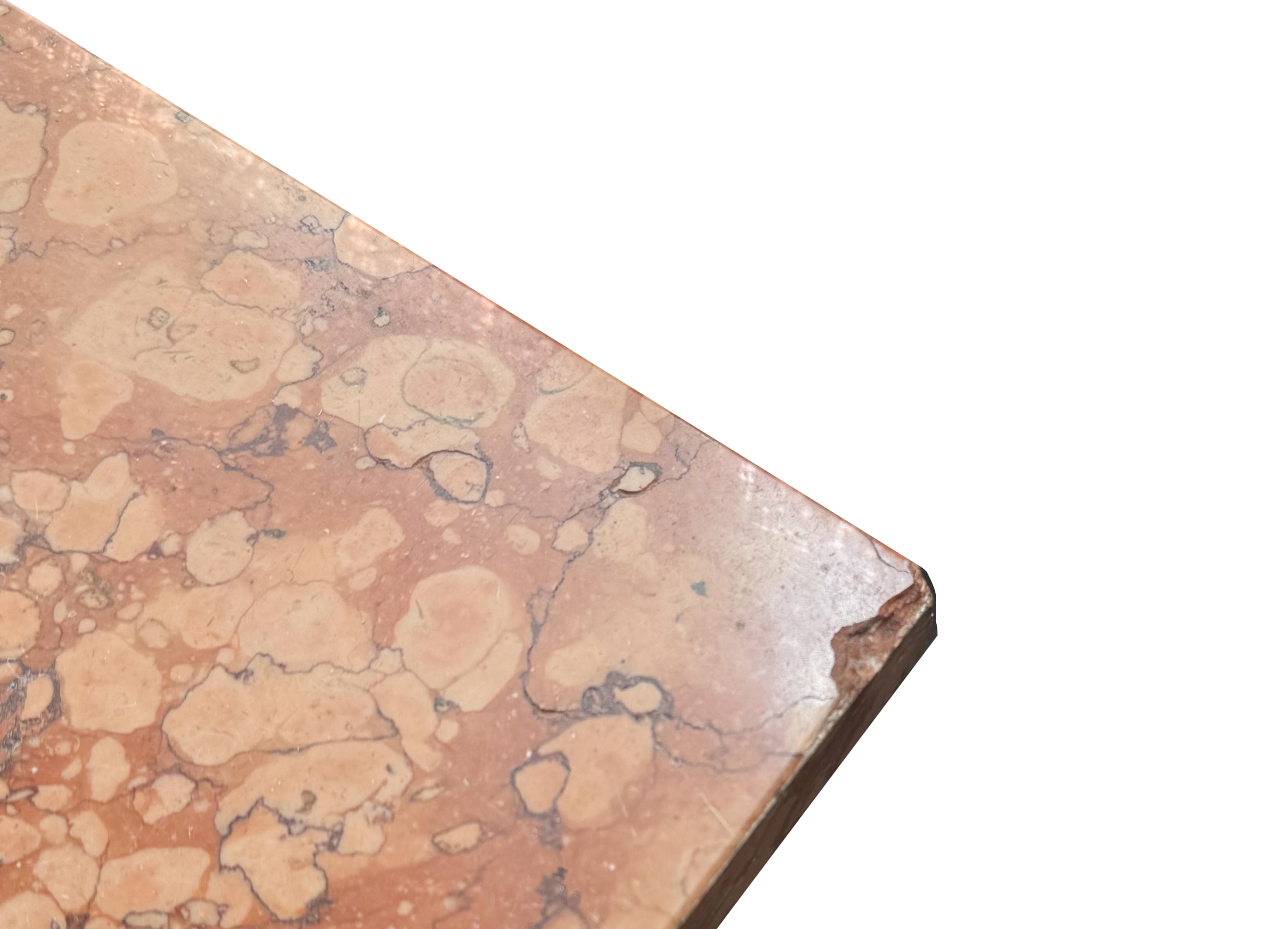 Napoleon III Brocatelle Marble Ornamental Pedestal Column, 19th Century For Sale 5