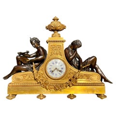 Napoleon III Bronze Clock XIXth 