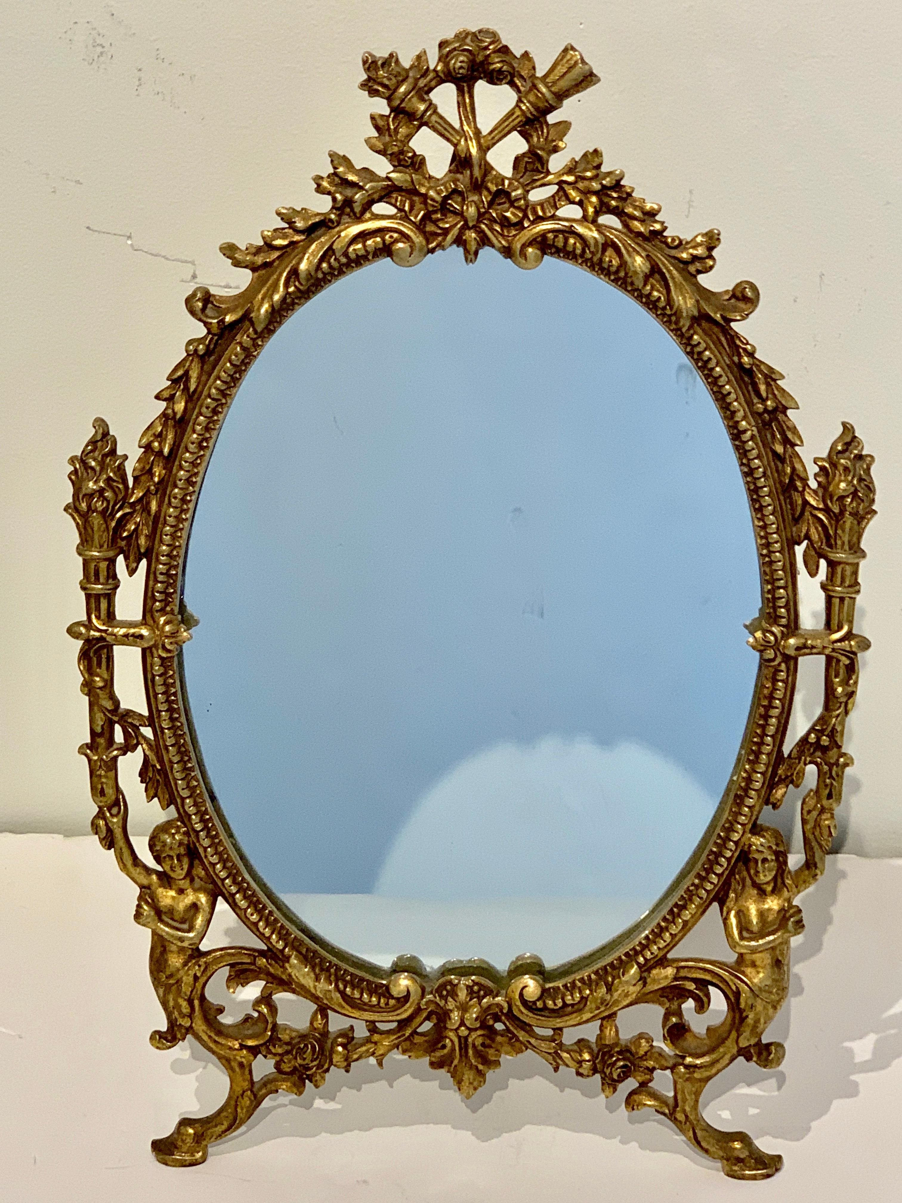 Napoleon III Bronze Dressing Mirror For Sale 4