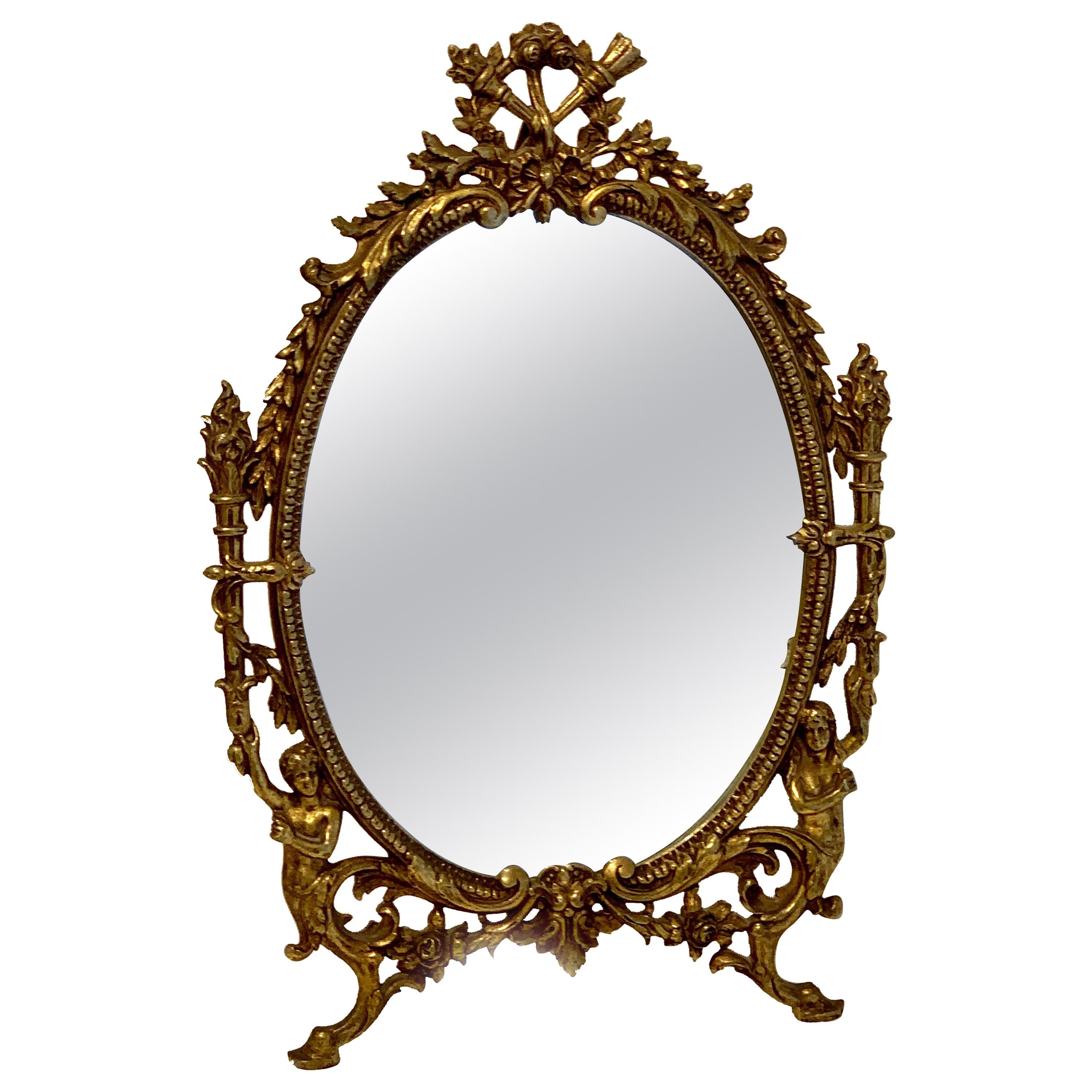 Napoleon III Bronze Dressing Mirror For Sale