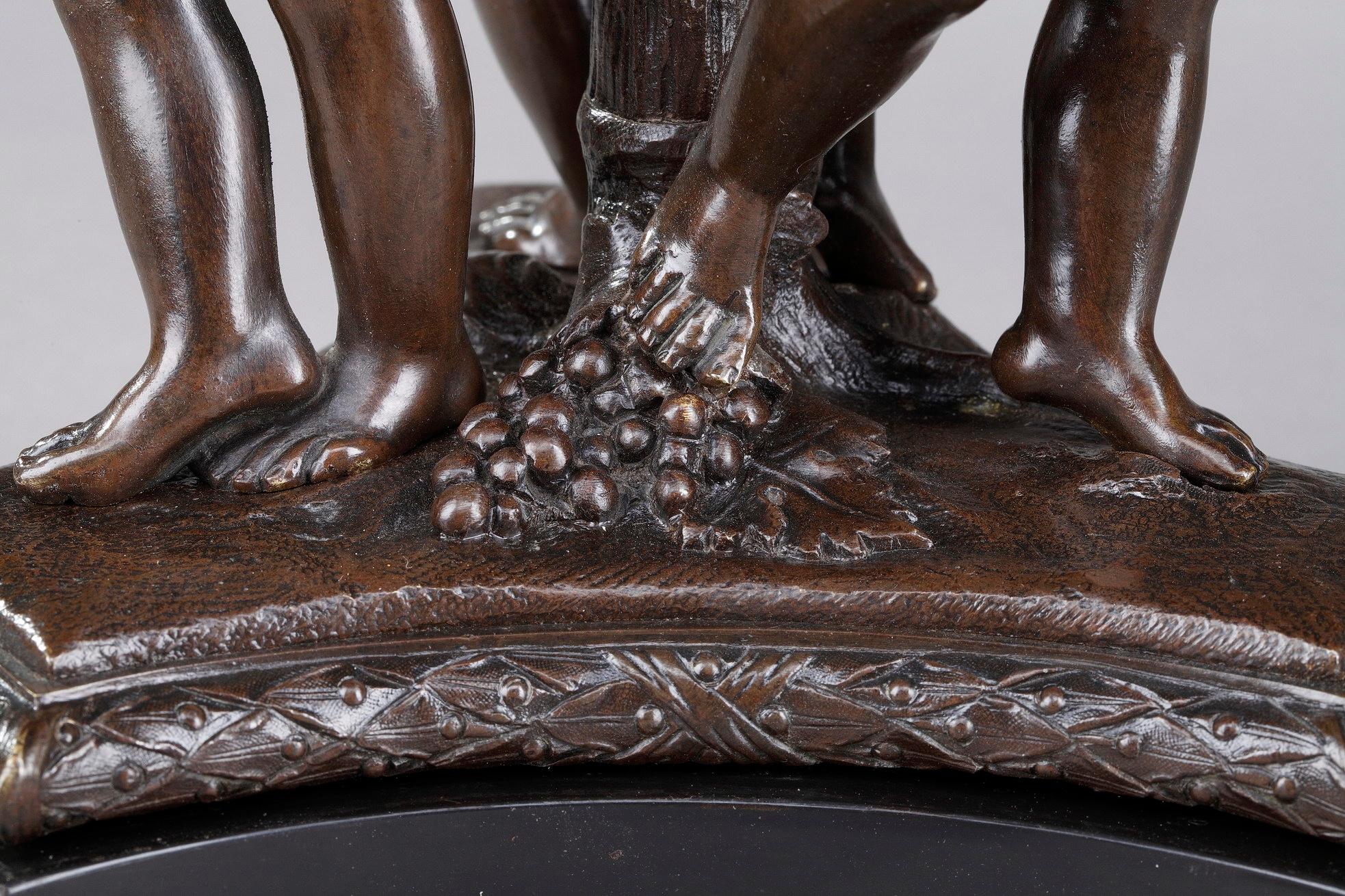 Napoleon III Bronze Fruit Bowl with Mythological Decoration For Sale 4