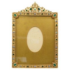 Antique Napoleon III bronze photo frame