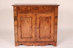 Napoleon III Burl Walnut Two Door Cabinet