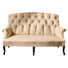 Napoleon III buttoned high back small sofa