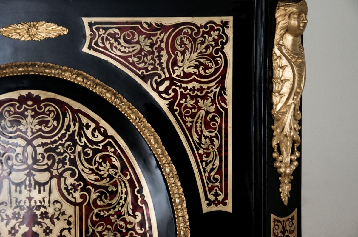Napoleon III Cabinet Buffet Boulle Style, France, 1860 For Sale 1
