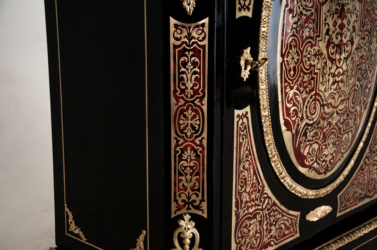 Buffet de style Boulle, France, 1860 Bon état à Chorzów, PL
