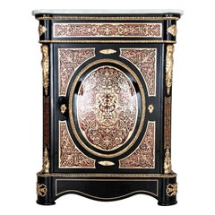 Antique Napoleon III Cabinet Buffet Boulle Style, France, 1860