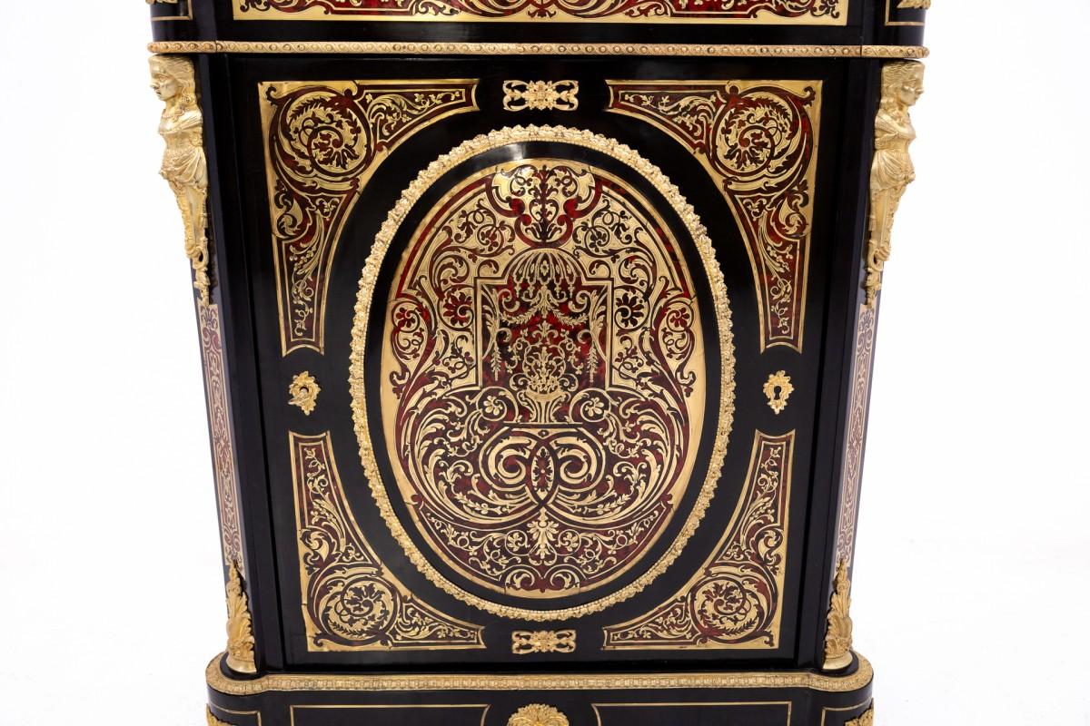 Napoleon III Cabinet, Chest of Drawers in Boulle Style, France, 1850 For Sale 5