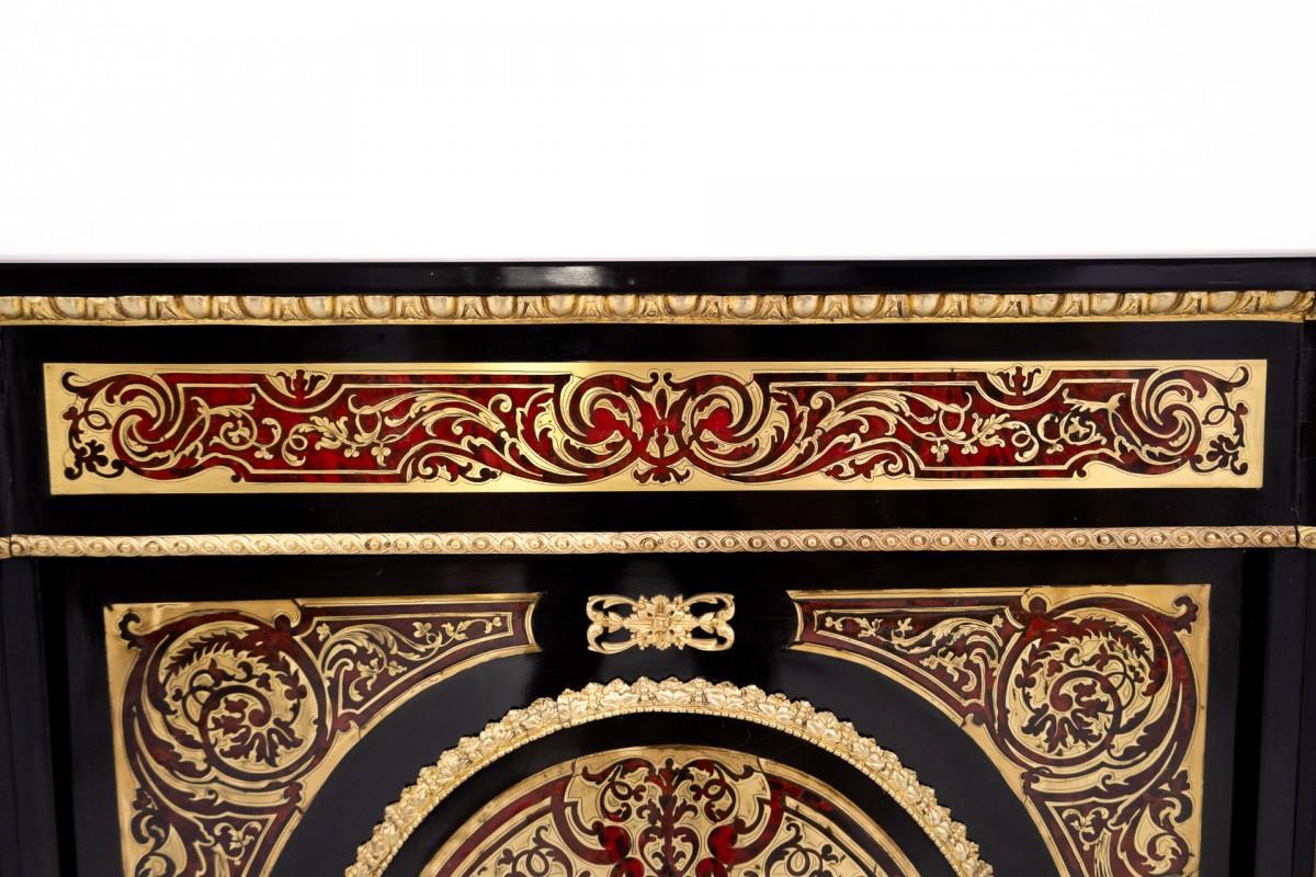 Napoleon III Cabinet, Chest of Drawers in Boulle Style, France, 1850 For Sale 7