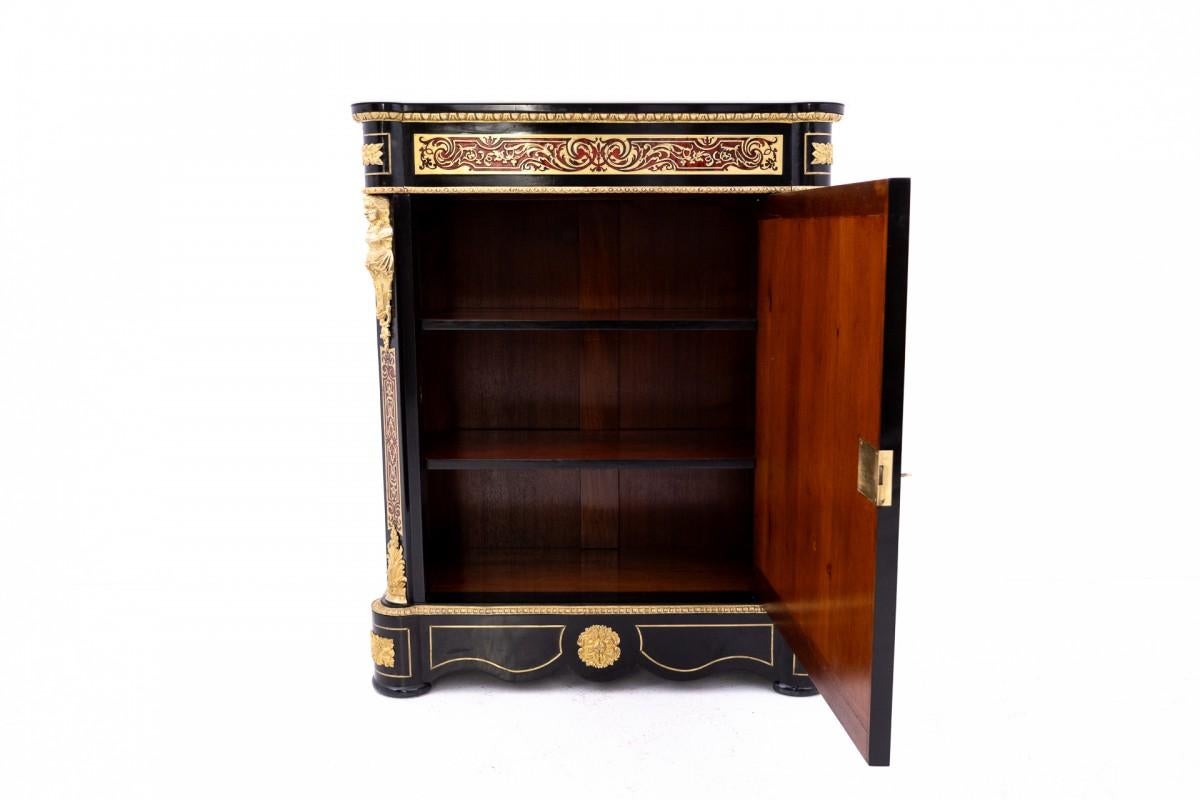 Napoleon III Cabinet, Chest of Drawers in Boulle Style, France, 1850 For Sale 8