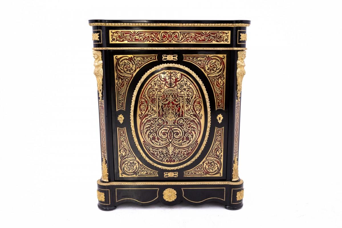 Napoleon III Cabinet, Chest of Drawers in Boulle Style, France, 1850 For Sale 9