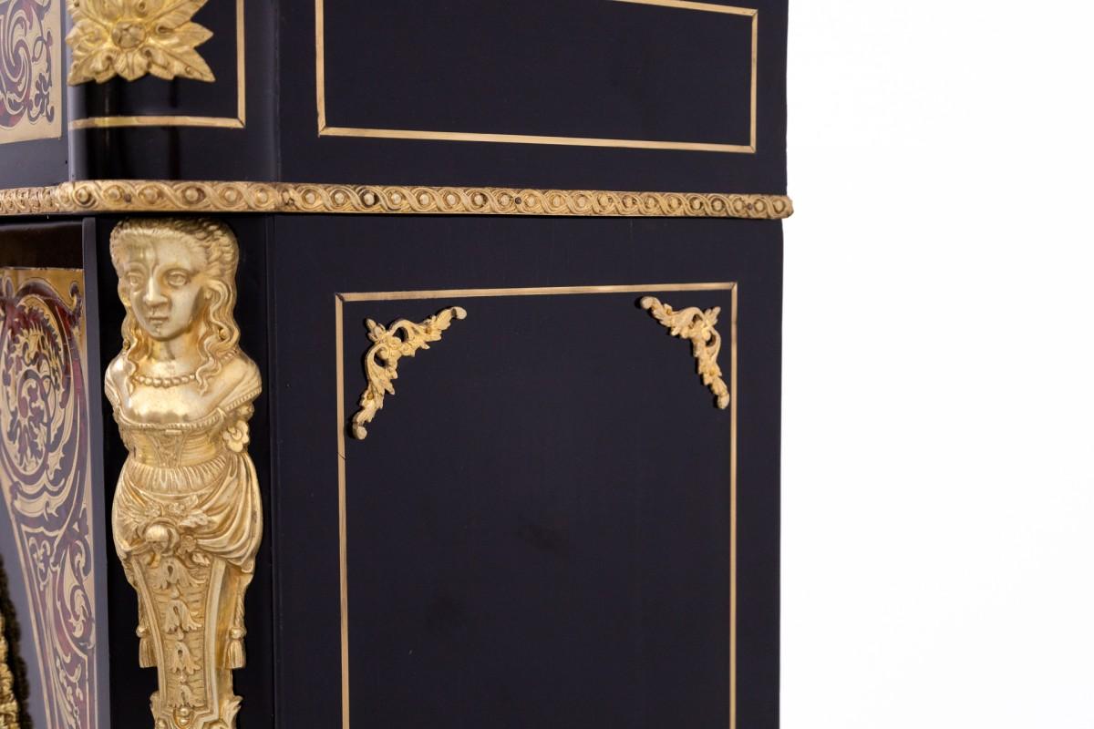 French Napoleon III Cabinet, Chest of Drawers in Boulle Style, France, 1850 For Sale