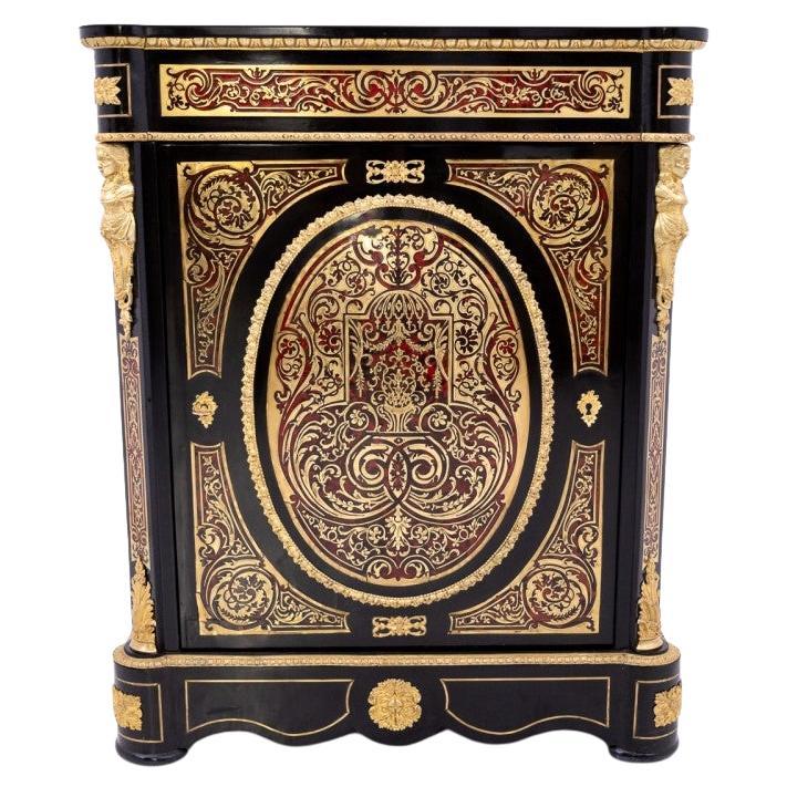 Schrank Napoleon III., Kommode im Boulle-Stil, Frankreich, 1850