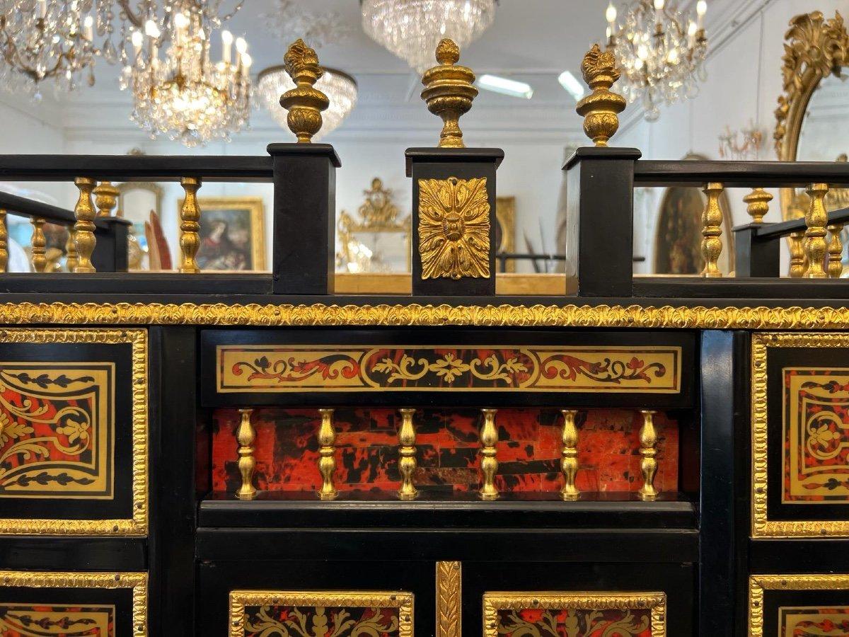 Napoleon III Cabinet in Boulle Marquetry, mid-20th Century. For Sale 2