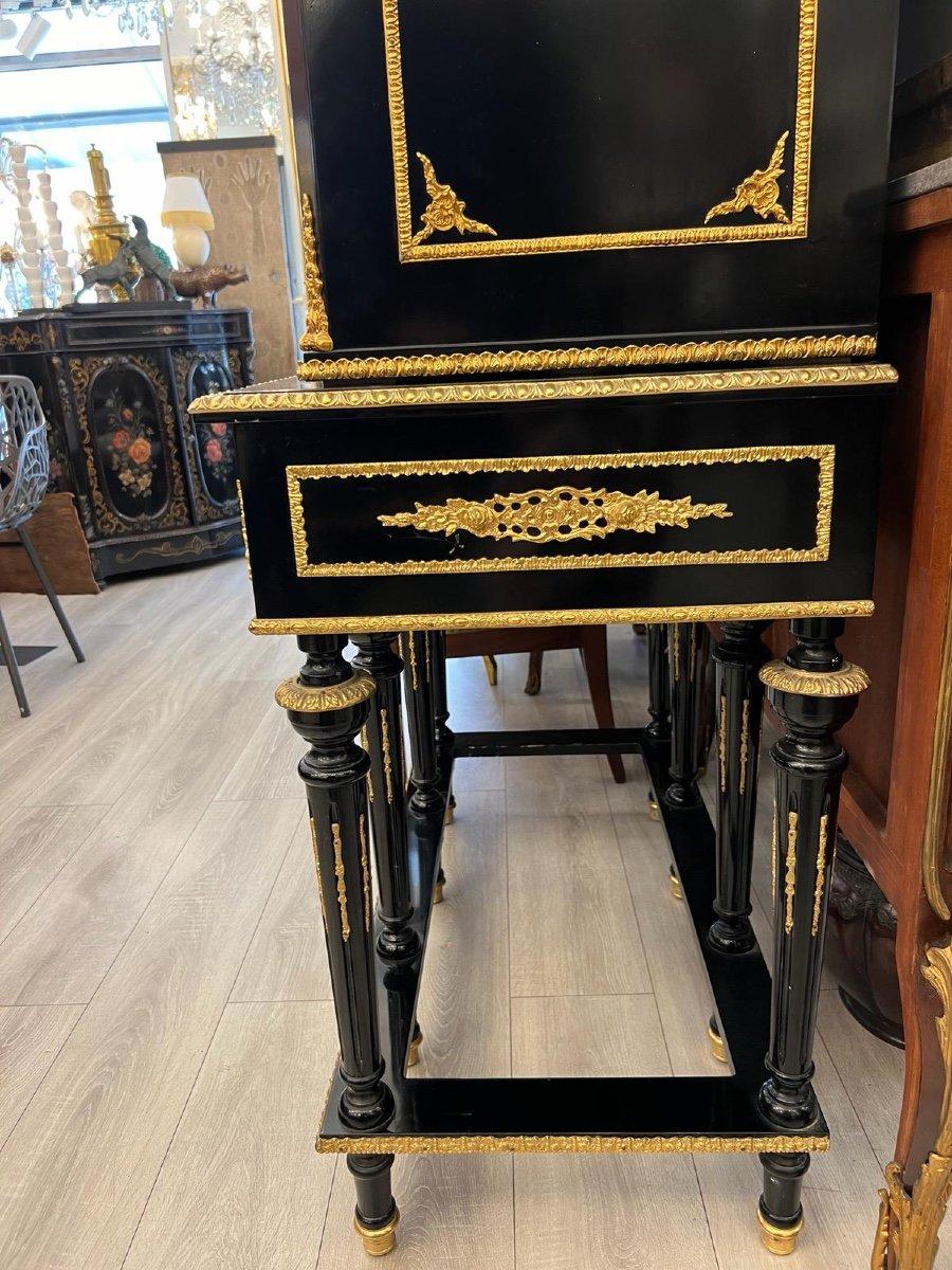 Napoleon III Cabinet in Boulle Marquetry, mid-20th Century. For Sale 4