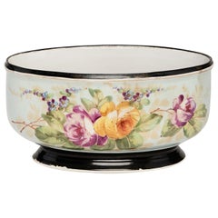 Cache pot Napoléon III en Porcelaine de Paris peint à la main France