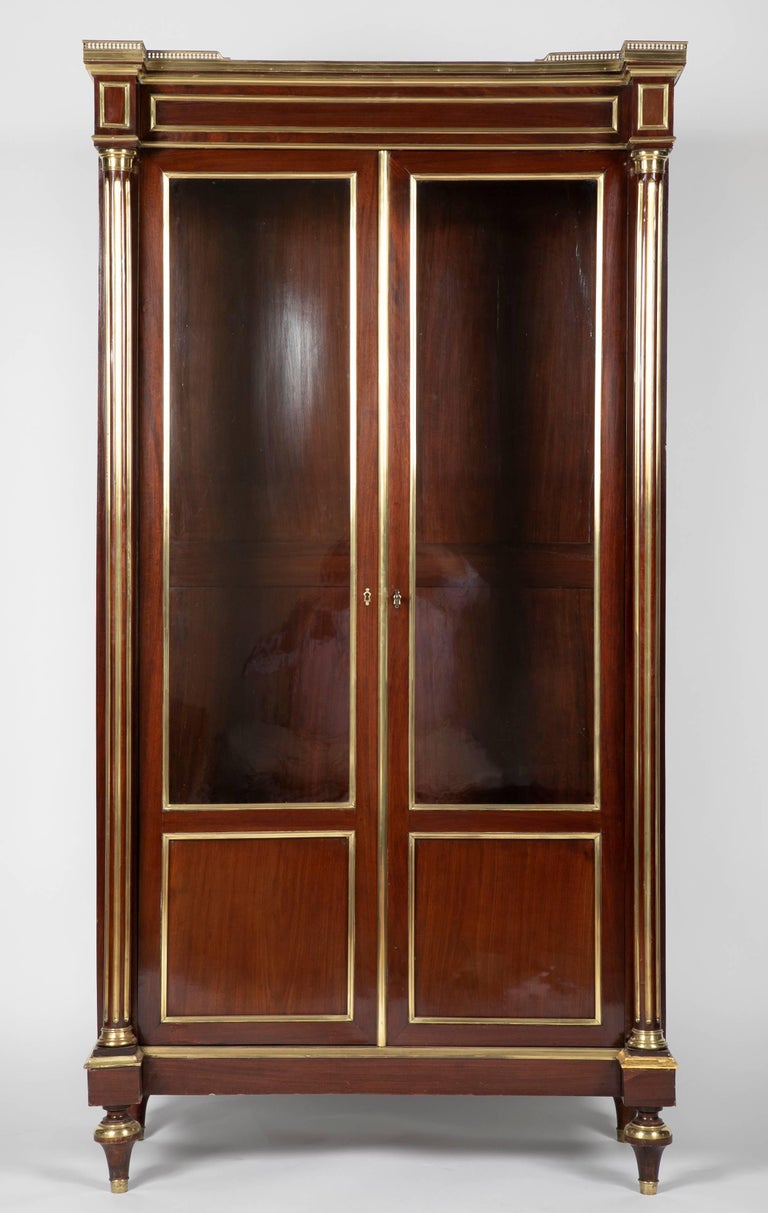 Napoleon III Caribbean Mahogany Curio Cabinet For Sale at ...