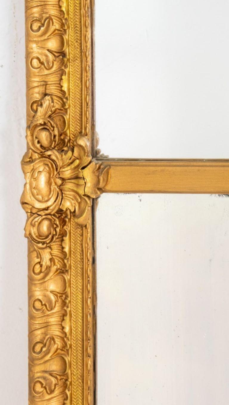 19th Century Napoleon III Carved Giltwood Mirror, 19th C. For Sale