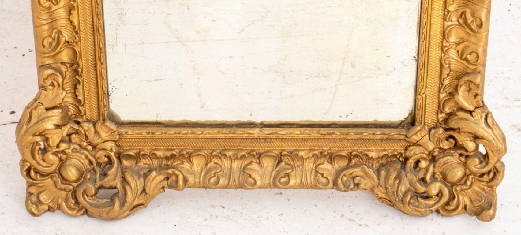 Napoleon III Carved Giltwood Mirror, 19th C. For Sale 2