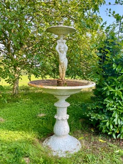 Napoleon III Cast Iron Garden Fountain - H 2m30