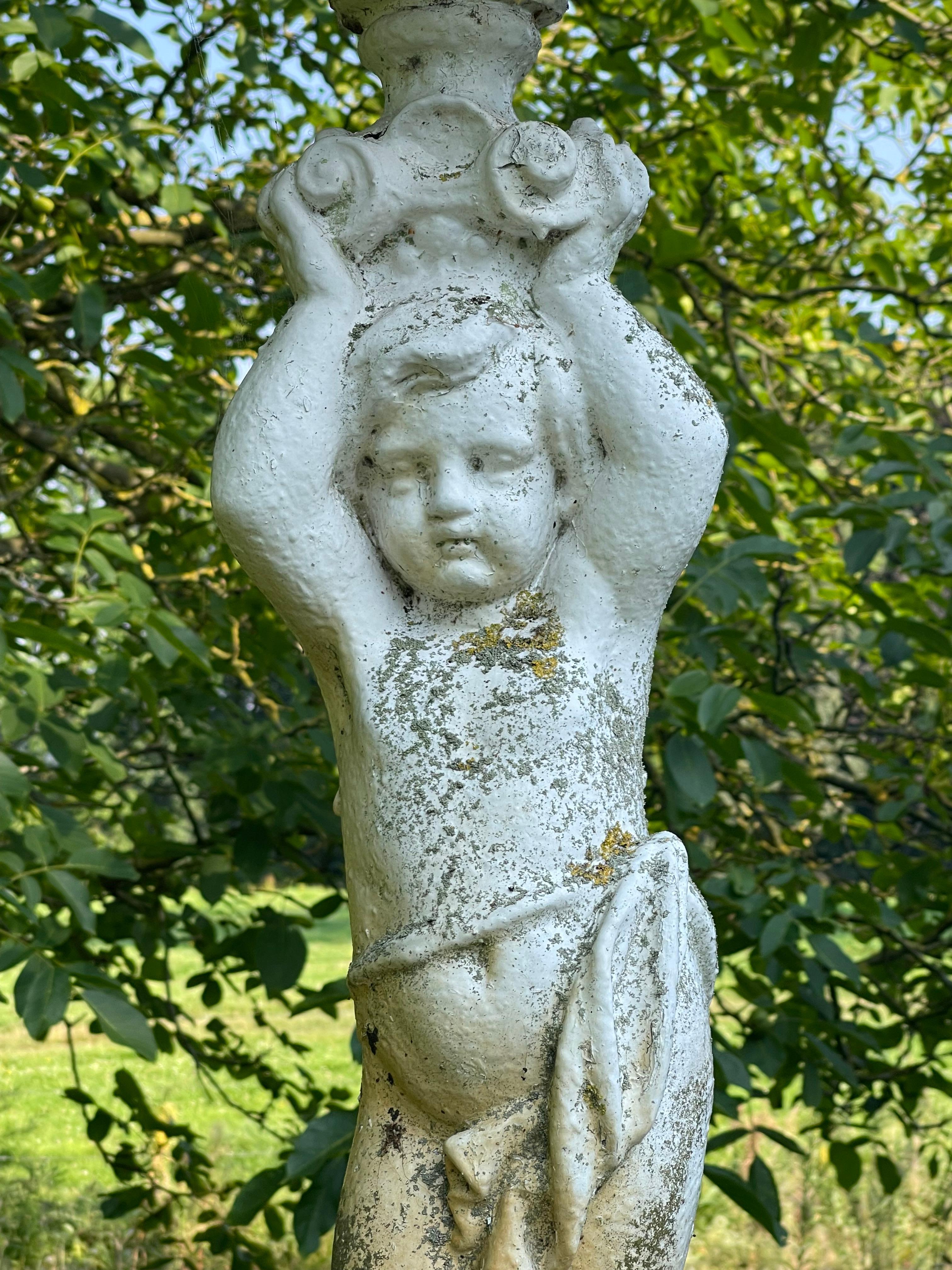 Napoleon III Gusseisen Gartenbrunnen - H 2m30 im Angebot 1