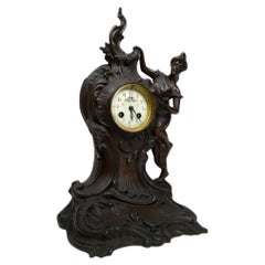 Reloj de mesa con chimenea Napoleón III, Siglo XIX