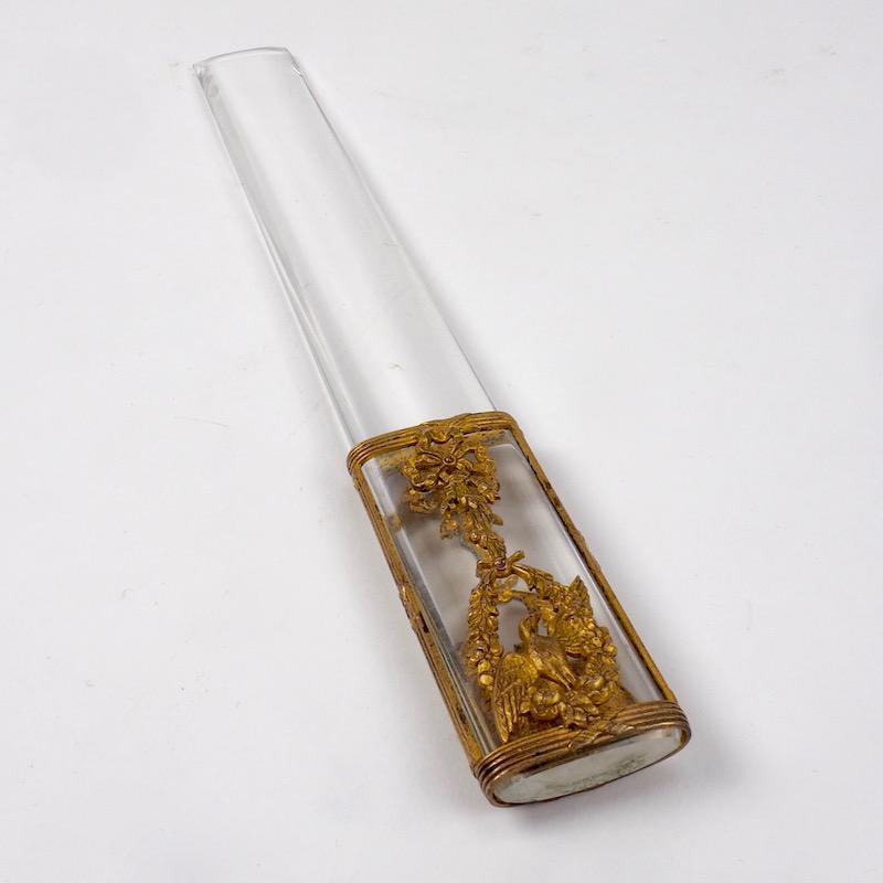 Mid-19th Century Napoleon III Rock Crystal and Gilt Page Turner and Book Mark