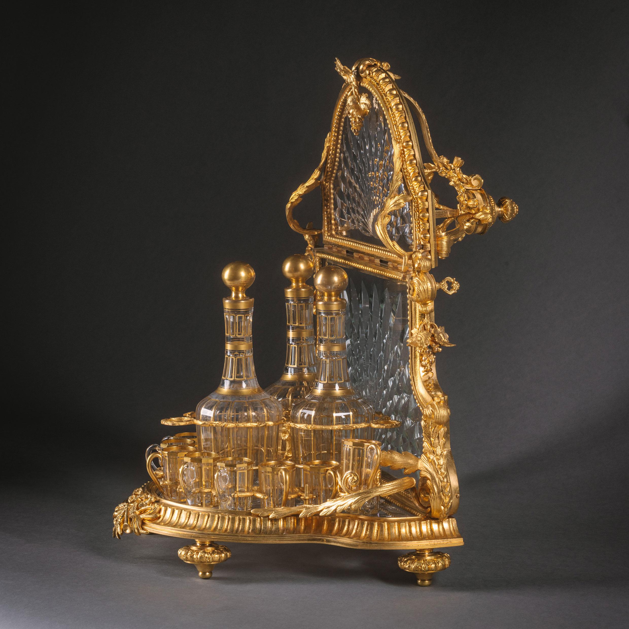 19th Century Napoleon III Decanter Set Attributed to Baccarat For Sale